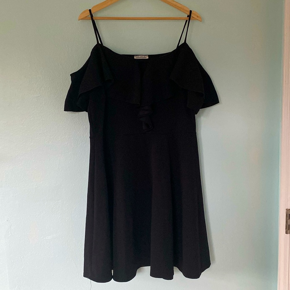 Cold-Shoulder Punk Skater Dress